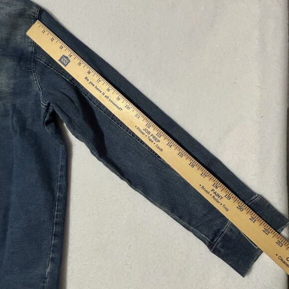 NWT True Religion Georgia Denim Western Shirt Womens L Button Up Jean Shirt - Picture 7 of 10
